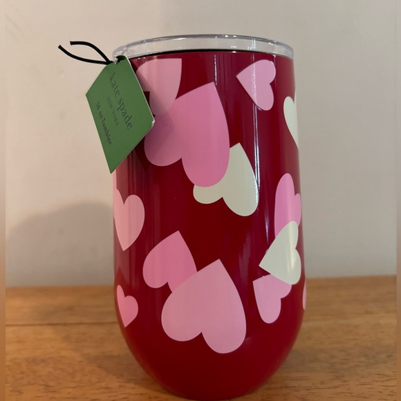Kate Spade Celebration Hearts Stainless Steel Tumbler NWT - Picture 4 of 9